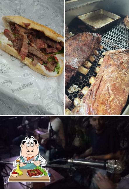 Costelas de porco em Conveniência Do Churrasco