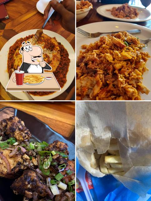 French fries at Planet Café