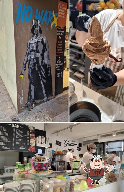 La cibo e interni del ristorante