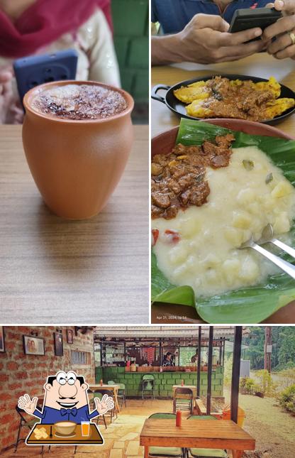 Among various things one can find food and interior at 90's Cotta Resto Cafe
