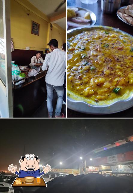 The photo of food and exterior at Janta Dhaba