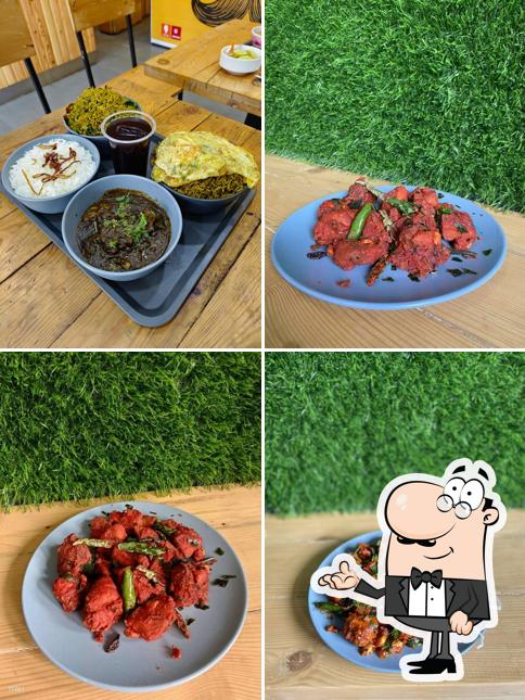 The interior of MEESALA RAJUGARI MESS