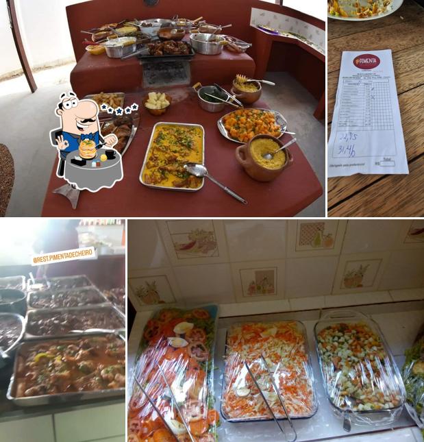 Comida em Restaurante café