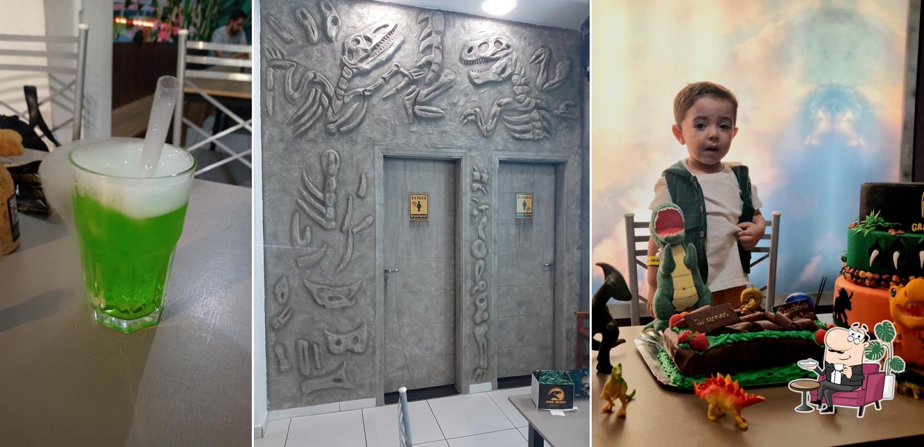 O interior do Grand Jurassic Restaurante - Americana