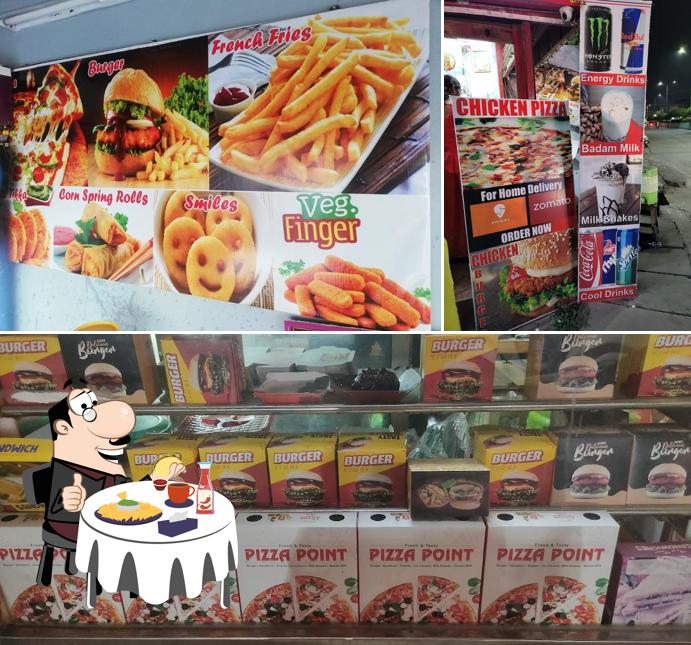 Get a burger at Pizza Point