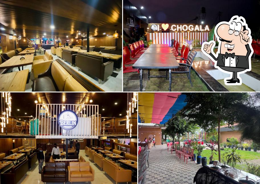 Take a seat at one of the tables at THE CHOGALA