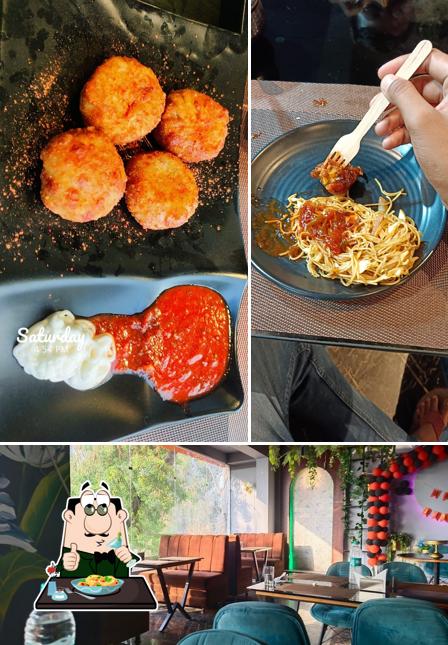 The picture of food and interior at The Infinito Cafe & Restaurants