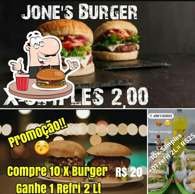 Peça um hambúrguer no Jone's Burger