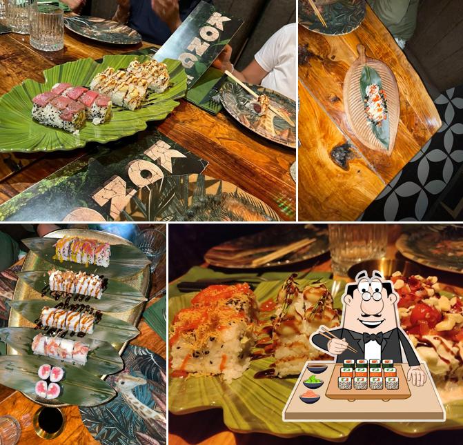 Ordina le diverse opzioni di sushi