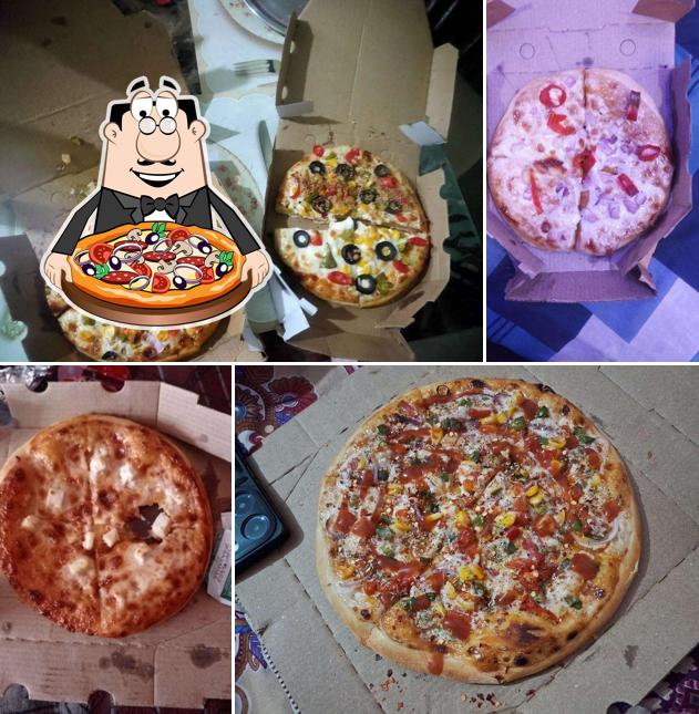 Pick various kinds of pizza