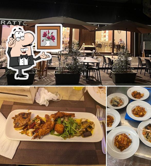 Gli interni di Trattoria del Lago