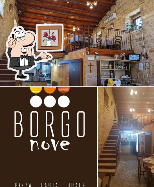 Gli interni di Borgo Nove