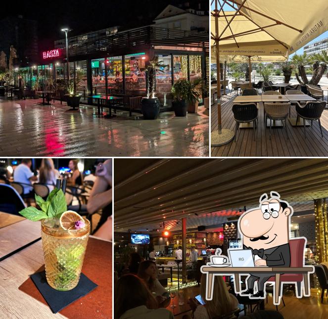 Gli interni di Gourmet Bar Basta