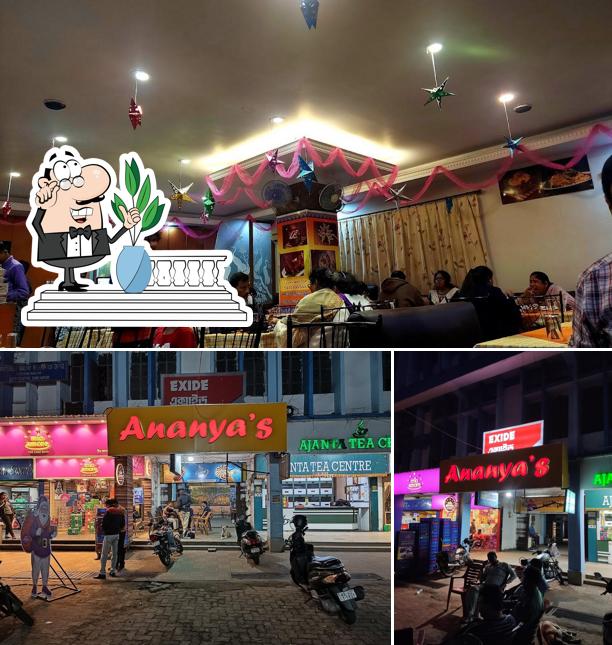 The photo of Ananya's Multicuisine Restaurant’s exterior and interior