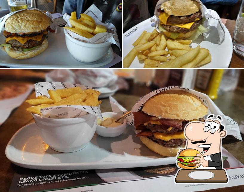Consiga um hambúrguer no Madero Steak House
