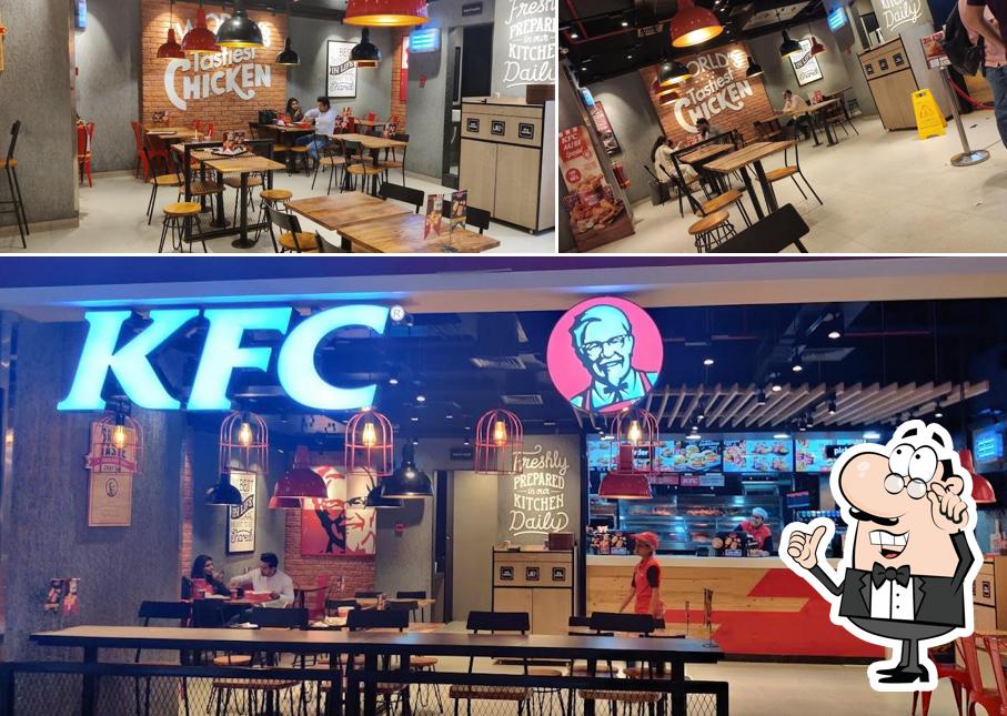 The interior of KFC