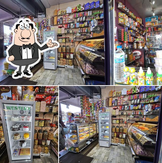 The interior of Sagar Sweets