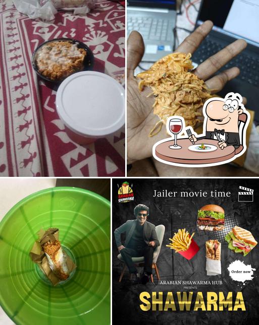 Food at Arabian Shawarma Hub