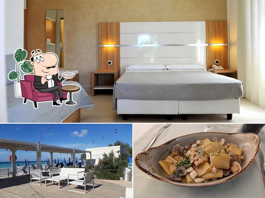 Dai un’occhiata alla foto che presenta la interni e cibo di Hotel Bacino Grande