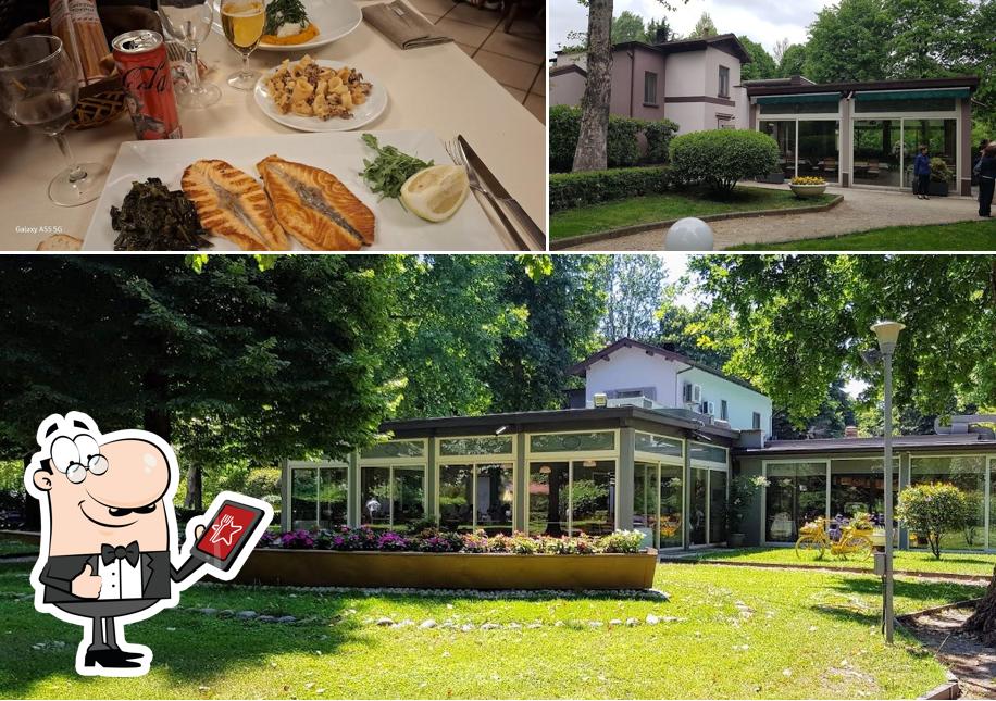 Questa è la immagine che presenta la esterno e cibo di Trattoria La Darsena