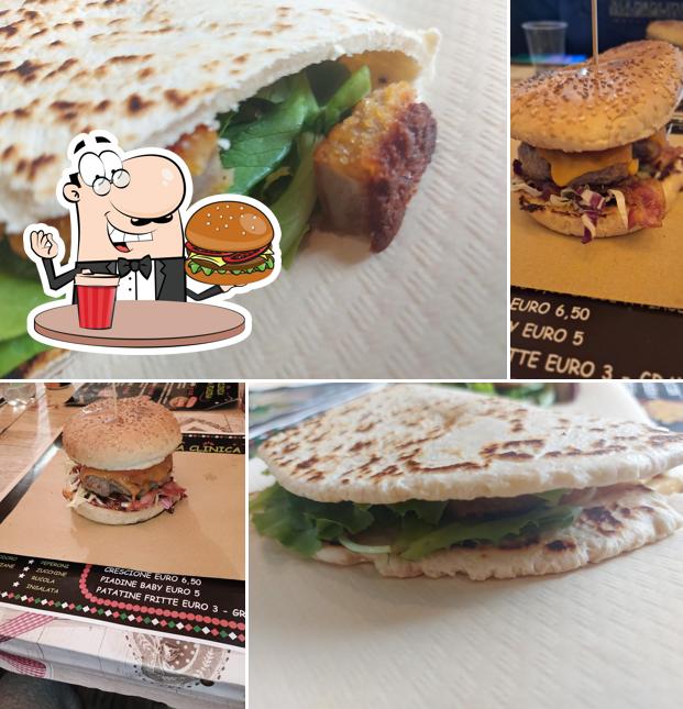 Prova un hamburger a La clinica della piadina