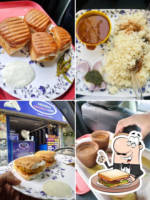 Grilled cheese sandwich at Mumbai Masala Cafe