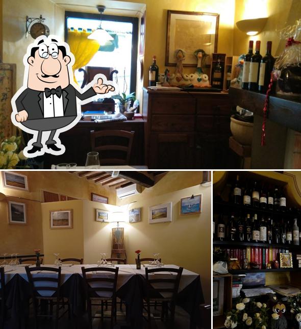 Gli interni di Trattoria da Paolino