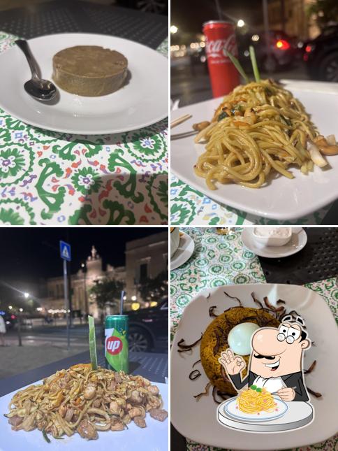 Spaghetti alla carbonara al Asian Fast Food