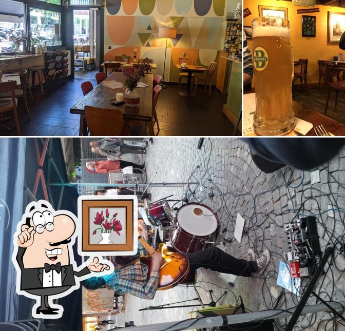 Gli interni di Café des Artisans