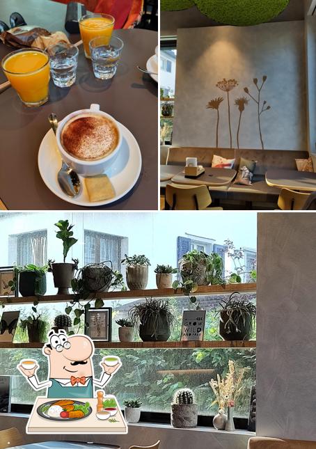 La cibo e interni del ristorante