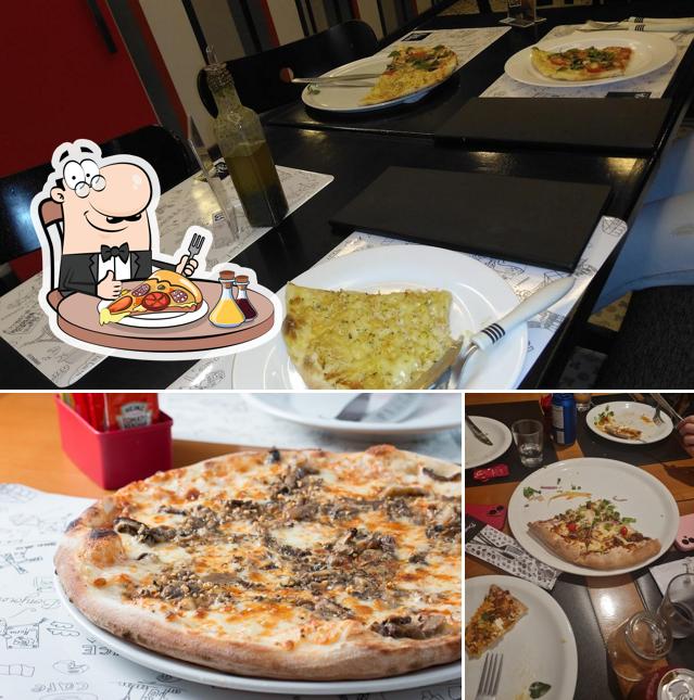 No A Francesinha Pizzaria, você pode conseguir pizza