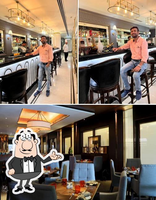 Take a seat at one of the tables at Gourmet Studio