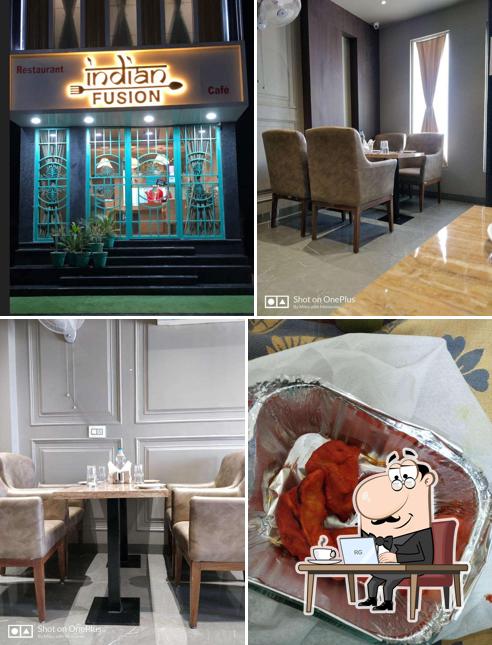 The interior of Indian Fusion