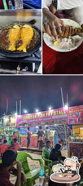 Food at Jennifer Fish Stall