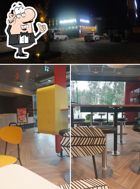 McDonald's is distinguished by interior and exterior