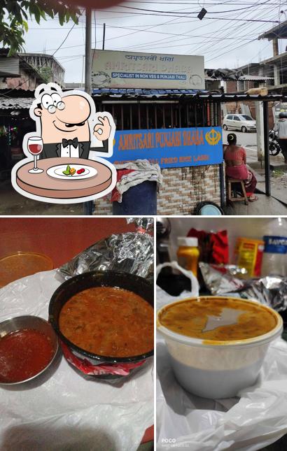 The picture of food and exterior at AMRITSARI DHABA
