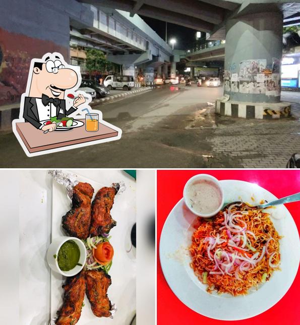 The photo of food and exterior at Capital Quick Grill