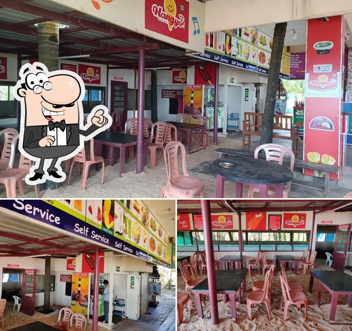 The interior of Sandhya Food Corner