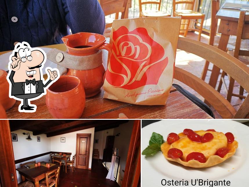 La interni e cibo del ristorante