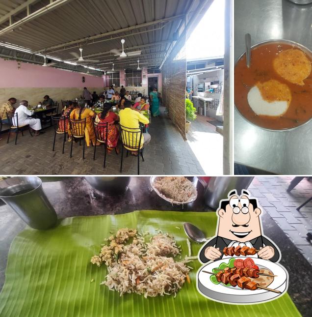 The photo of food and interior at Sri Annapoorna Mess