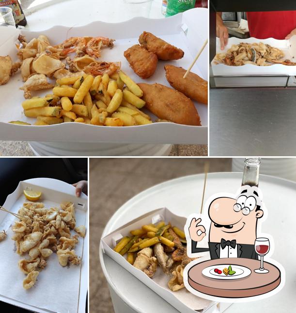 Cibo al Olio Pesce Fritto