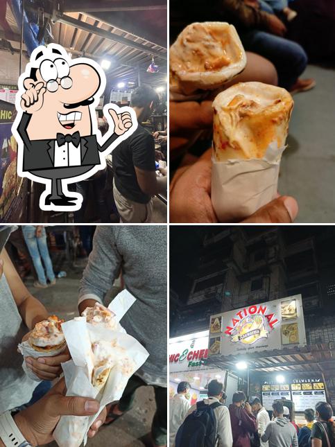 The interior of National Shawarma