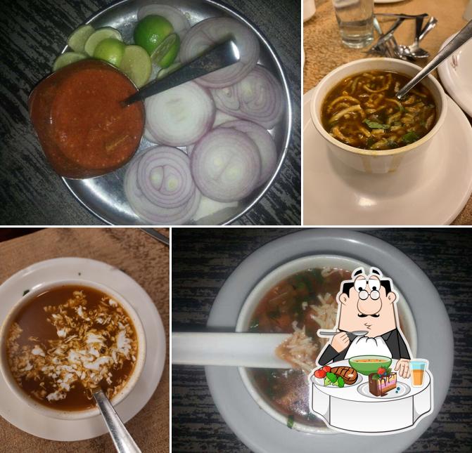 Hot and sour soup at Kshitij Restaurant & Banquet