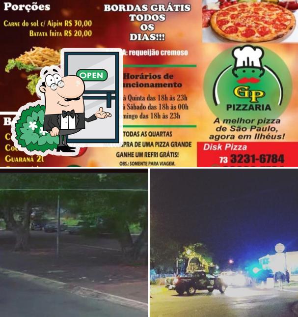 O exterior do GP Pizzaria
