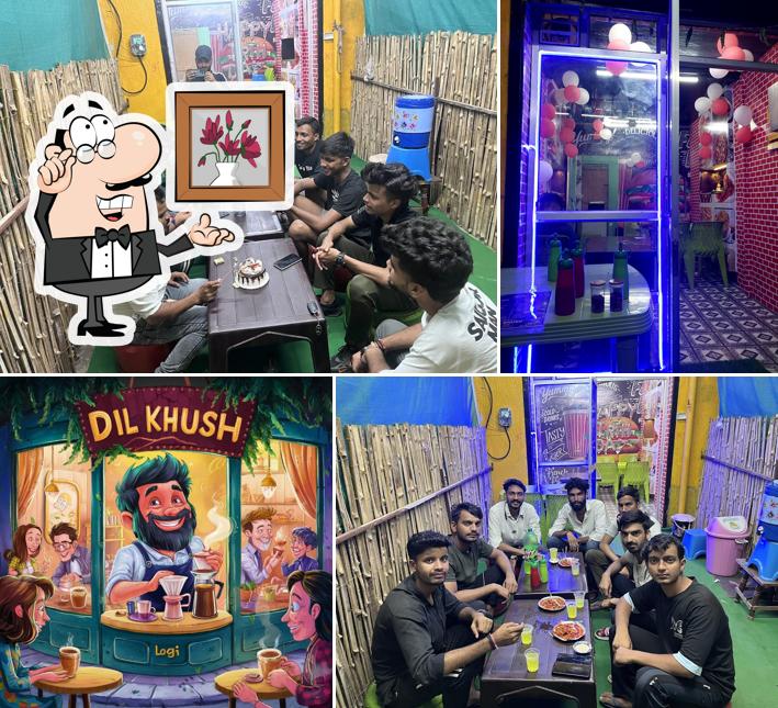 The interior of Dil Khush Cafe