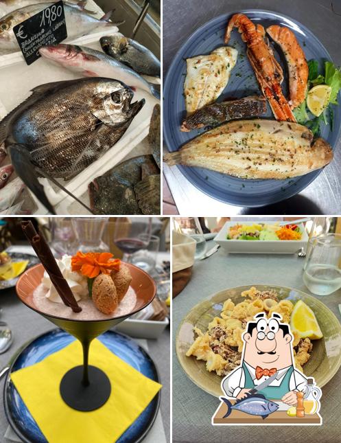 Salmone grigliato al Ristorante alla Vecchia Marina Grado