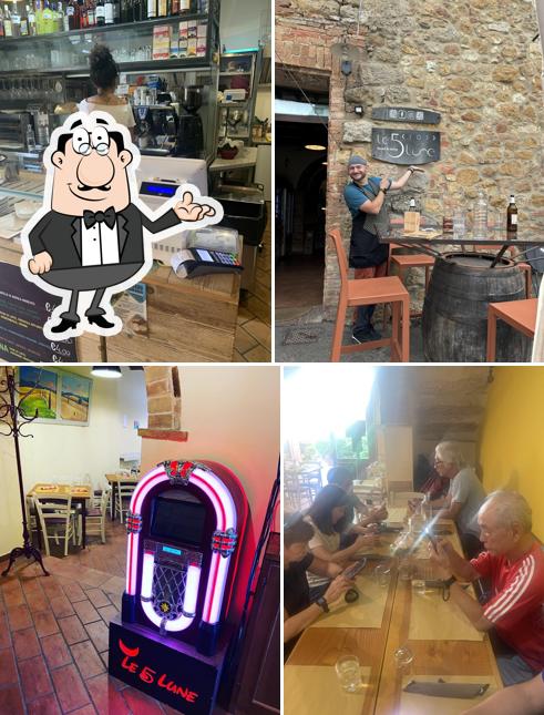 Gli interni di Le 5 Lune Pizza & Co