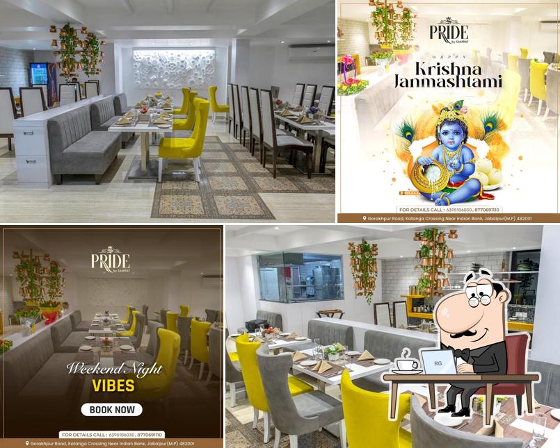 The interior of Pride By Samrat