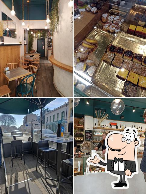 Siediti a un tavolo di Caffetteria Kristall Bakery