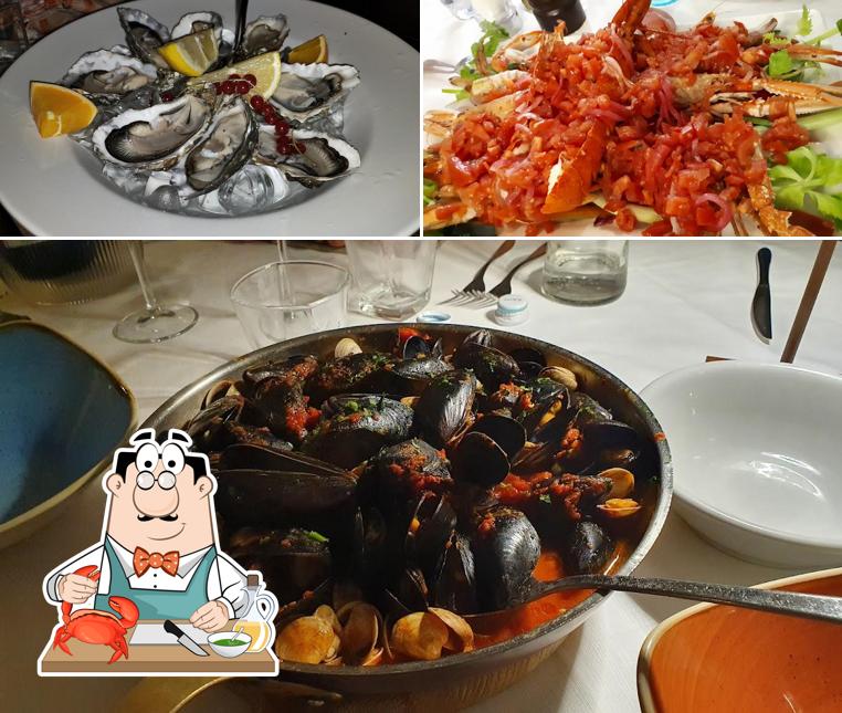 Prova tra i vari pasti di mare offerti a La Cantina del Porto